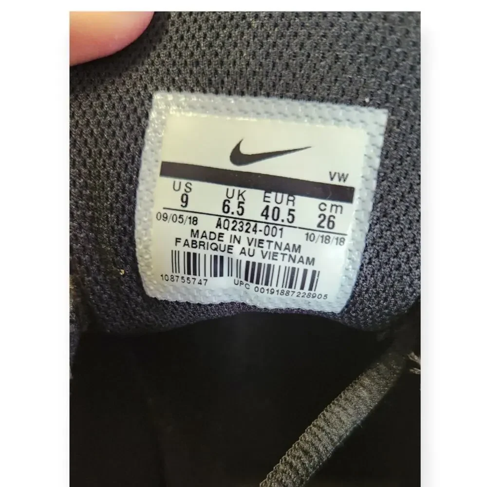 NEW Nike Vapor Fitsole Golf Sneaker Shoes Black Gold Vegan Leather Women 9 - Picture 8 of 8